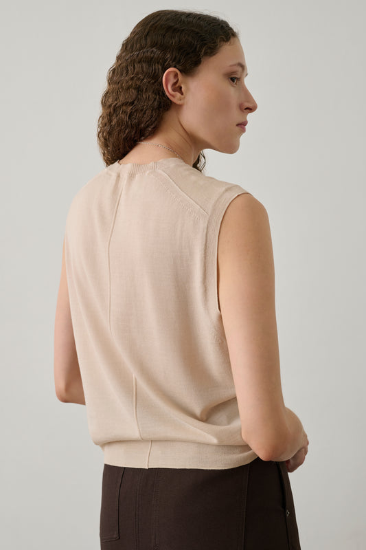 Pull Fergie - Rose Poudre - Laine mérinos - Femme