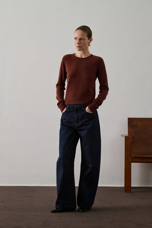 Pull Galway - Rouille - Cachemire - Femme