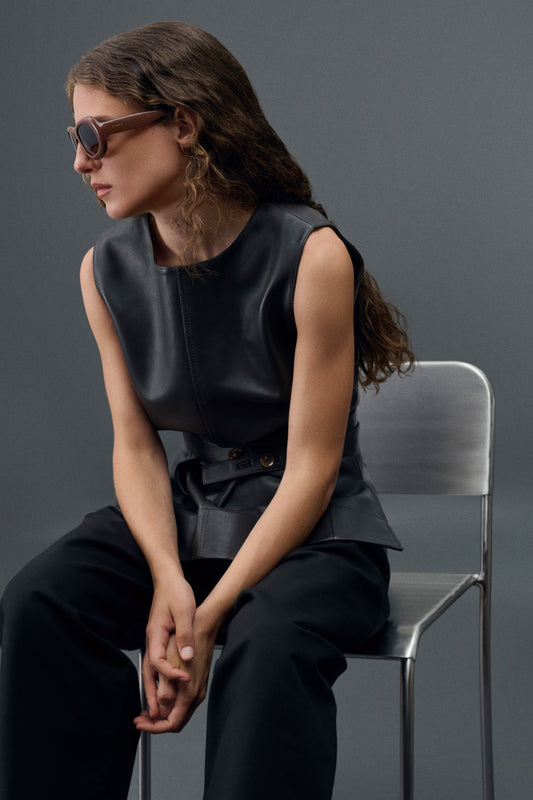 Lunettes de soleil Lee - Marron - Femme