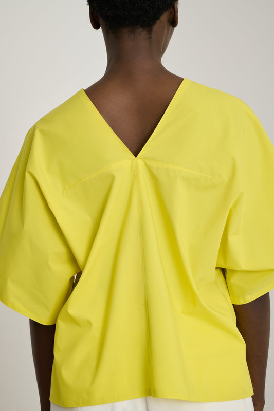 Blouse Denise - Jaune Citron - Coton - Femme