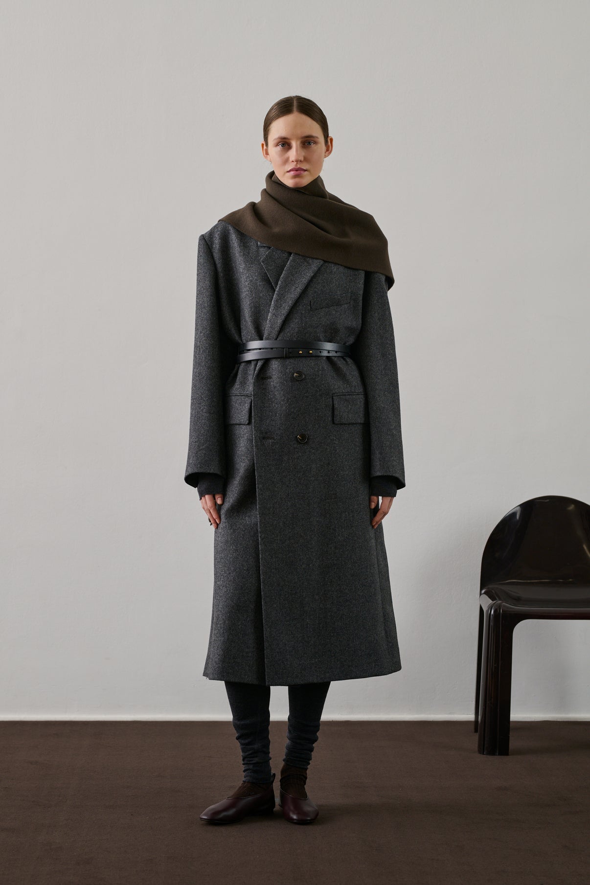 Manteau Coligny - Gris - Laine - Femme vue 5