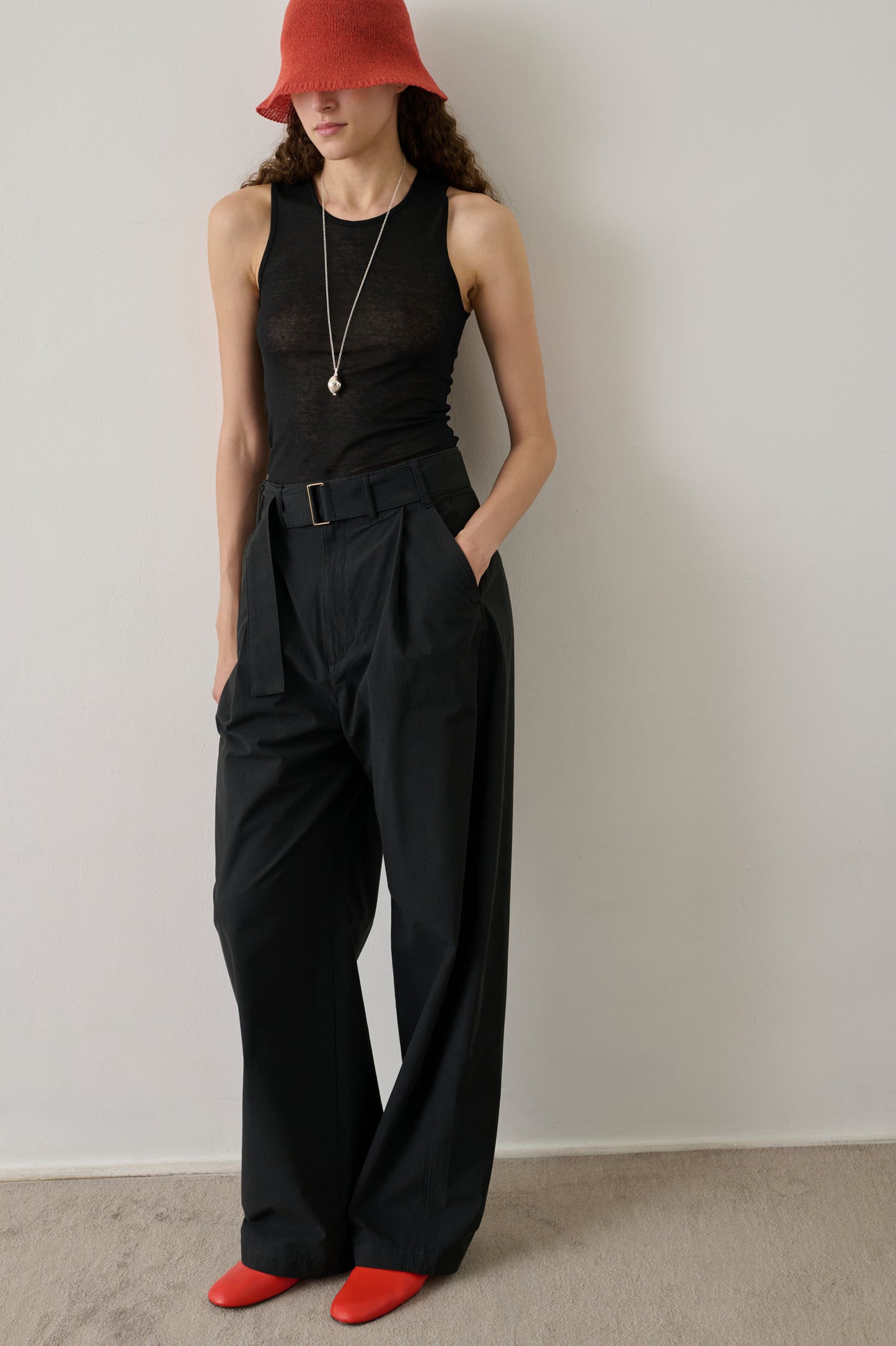 Chapeau Ivor - Rouge - Femme