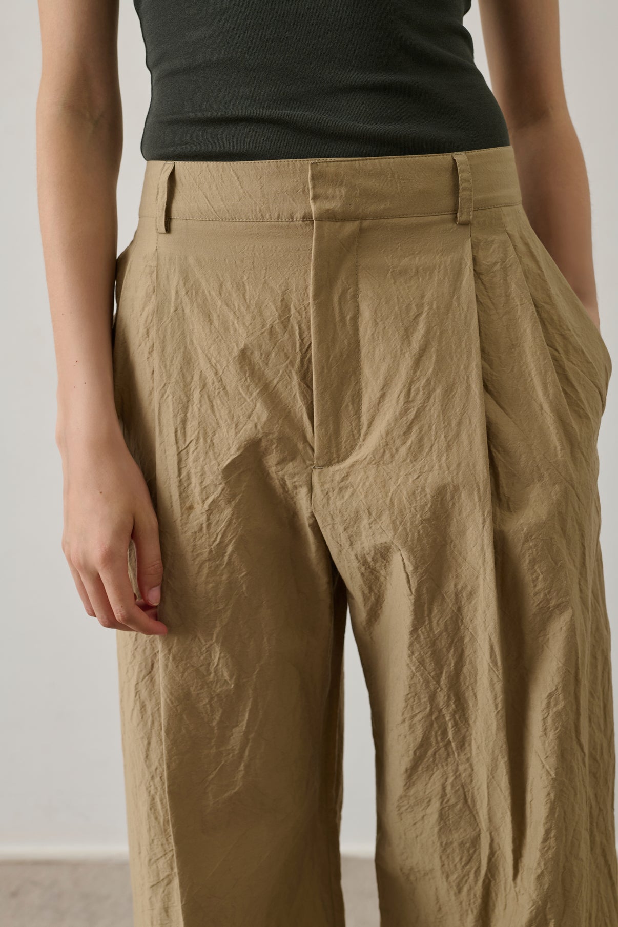 Pantalon Watson - Sable - Coton - Femme vue 4