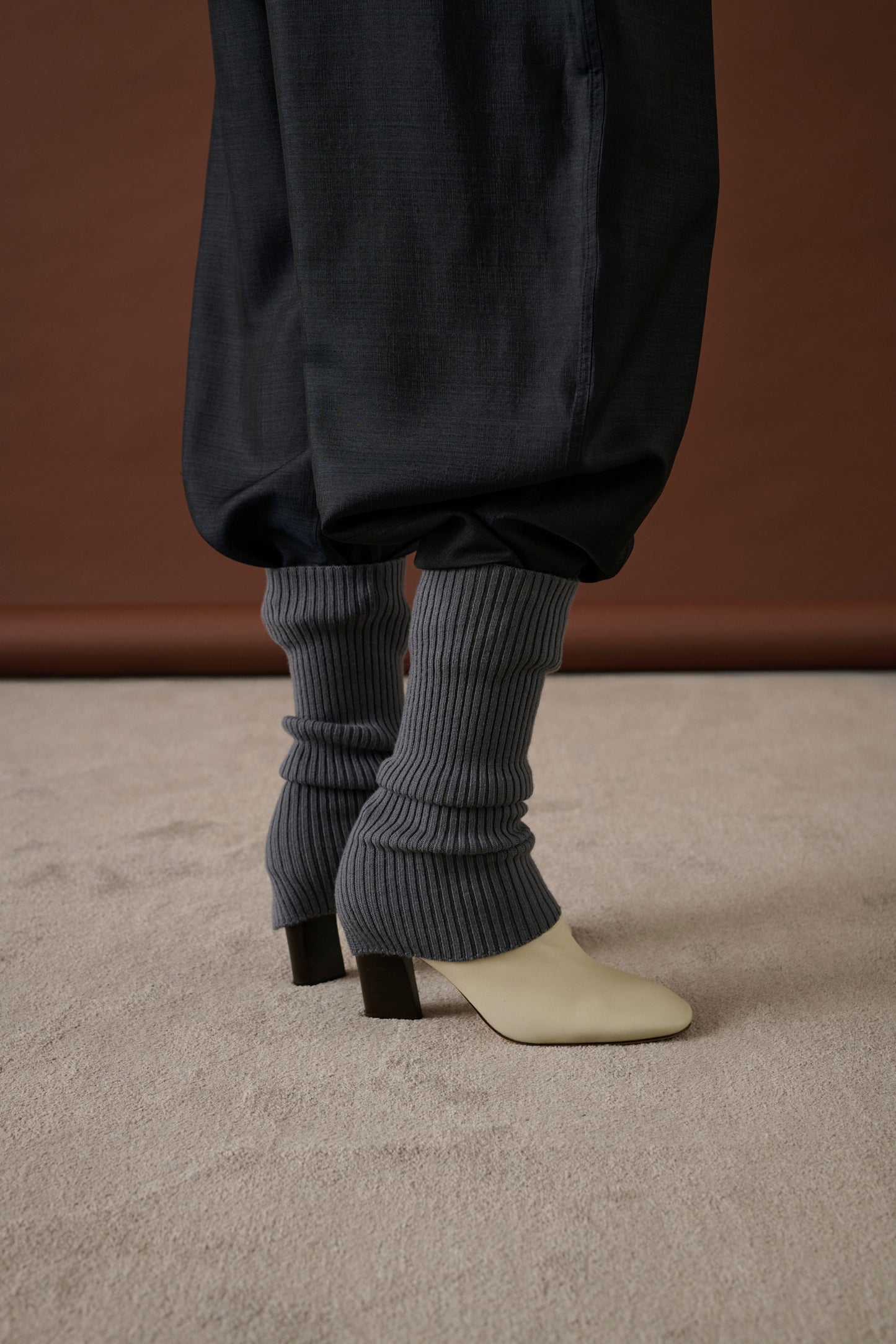 Guêtres Martha - Gris Foncé - Laine - Femme