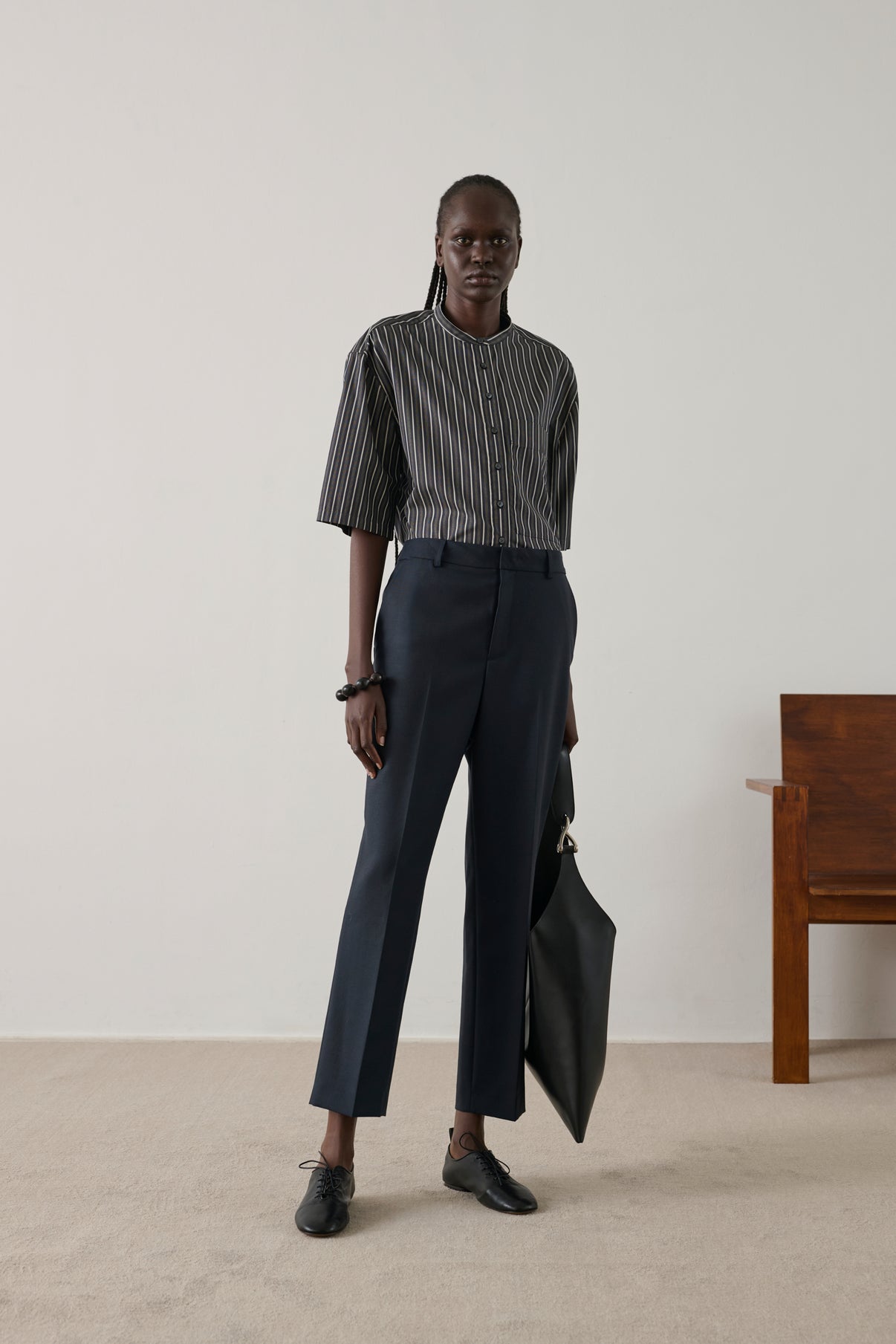 Pantalon Gabriel - Navy - Laine - Femme vue 5